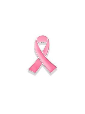 Breast Cancer Pink Ribbon Enamel Pins 5-1